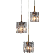 Echonalyri 3-Light 18-in Black&Brass Modern Cluster Kitchen Island Light