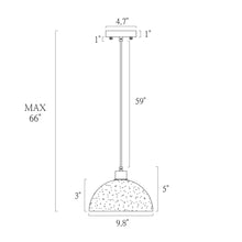 Contianssi 1-Light Mini Black Modern Pendant Light Fixtures