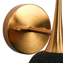 Contianssi 1-Light Modern  Gold with Black Bell Wall Sconces