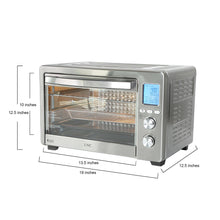 LNC Air Fryer Toaster Oven Combo-Silver