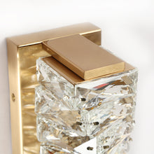 Pennieway 1-Light Modern Gold Crystal LED Indoor Wall Sconces