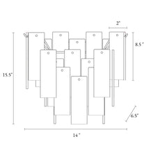 Engaveric 2-Light Modern Brass Crystal Half Moon Wall Sconces