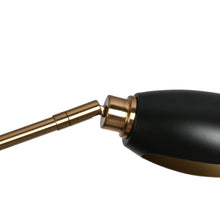 Toltehcwe 3-Light 34" Black and Brass Chandelier, Sputnik