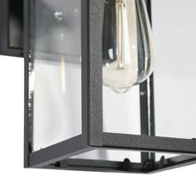 Andromacanican 11"H 1-Light Black Outdoor Wall Light