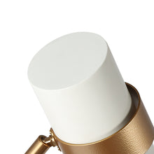 Charonefos 1-Light Modern White and Gold Cylinder Wall Sconces
