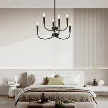 Trucatinon 6-Light Medium Black Chandelier