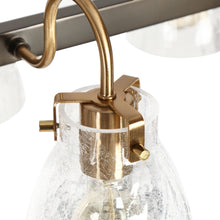 Aidtyrtm 8-Light 37.5-in Black&Brass Modern Linear Kitchen Island Light