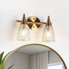 Ruthebic 2-Light Brass Vanity Light
