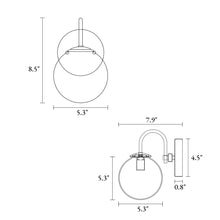 Aladarimostinin 1-Light White Vanity Light