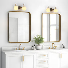 Aladarimostinin 2-Light Black and Brass Vanity Light