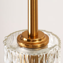 Everardgeon 5-Light 42.5-in Brass Modern Cluster Kitchen Island Light with Textured Glass