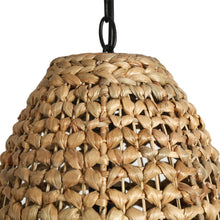 Holophankton 1-Light 13" Farmhouse Asian Rattan Pendant Light Fixtures