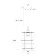 Meubelkunst 1-Light 9" Brass Modern Pendant Light Fixtures