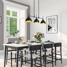Astrephyra 3-Light 33-in Black Modern Linear Kitchen Island Light