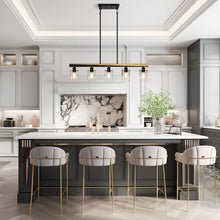 Fagerlund 5-Light Oversized Black Island Light