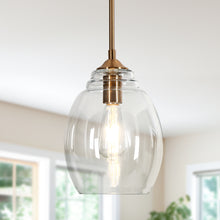 Desenrascano 1-Light 8" Brass Modern Glass Pendant Light Fixtures