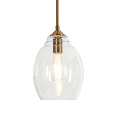 Desenrascano 1-Light 8" Brass Modern Glass Pendant Light Fixtures