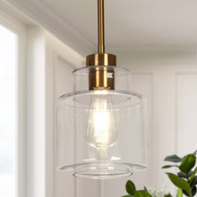 Bvisdagee 1-Light 6.5" Brass Modern Pendant Light Fixtures