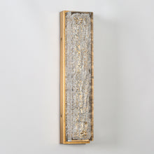 Solarithos 1-Light Modern Gold LED Crystal Wall Sconces