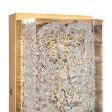 Solarithos 1-Light Modern Gold LED Crystal Wall Sconces