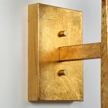 Thronifar 1-Light Modern Gold with Clear Glass Wall Sconces