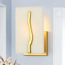 1-Light Modern White and Gold Wall Sconces,Candle Wall Light