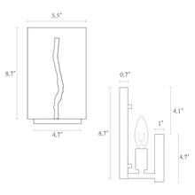 1-Light Modern White and Gold Wall Sconces,Candle Wall Light