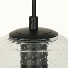 1-Light Mini Globe Black Pendant