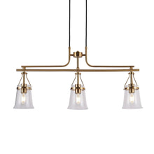 Auisre 3-Light 33-in Brass Modern Linear Kitchen Island Light