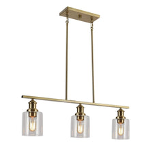 Arlimutike 3-Light 30-in Brass Modern Linear Kitchen Island Light