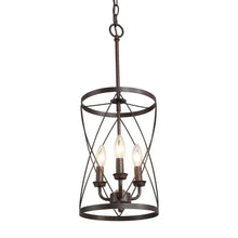 Timothy Aged Iron Cylindrical  Chandelier