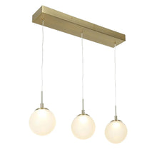 Betonicifolia 3-Light 23-in Brass Modern Cluster LED Kitchen Island Light