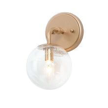 Thalictrum 1-Light Modern Gold Globe Seeded-Glass Wall Sconces