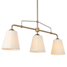 Capaneusnoien 3-Light 32-in Gold Modern Linear Kitchen Island Light
