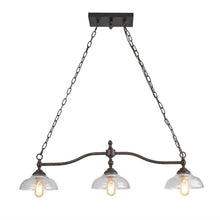 Halision 6-Light 38-in Black Modern Linear Kitchen Island Light