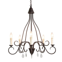LNC Rustic Chandelier with Crystal Chandelier - 5 Lights-Clearance LNC