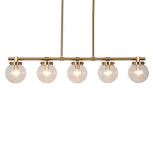 Ariene 5-Light 38-in Brass Modern Linear Kitchen Island Light