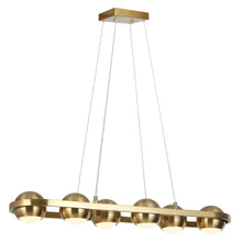 Stellevernic 6-Light 29.5-in Brass Modern Linear LED Kitchen Island Light