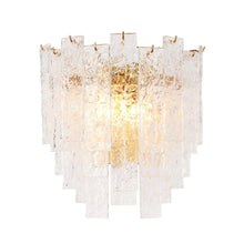 Engaveric 2-Light Modern Brass Crystal Half Moon Wall Sconces