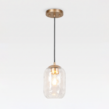 5.5" Textured Glass Pendant Light