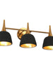 Contianssi 3-Light Black and Brass Vanity Light