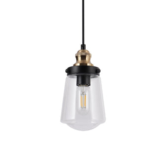 Curoenon 1-Light Mini Black Modern Pendant Light Fixtures