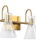 Itpicanaple 2-Light Brass Vanity Light