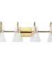 Itpicanaple 4-Light Brass Vanity Light