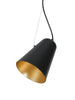 Turnipisne 1-Light Mini Black Modern Pendant Light Fixtures