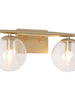 Kisiotlo 2-Light Gold Vanity Light