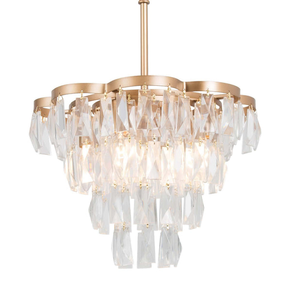 Cummiskey 4-Light Modern Gold Crystal...