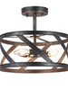 Doto Antique Black Semi Flush Mount 143.99