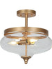 Gregary 3-Light Semi-Flush 