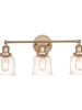 Hengrava 3-Light Gold Vanity Light